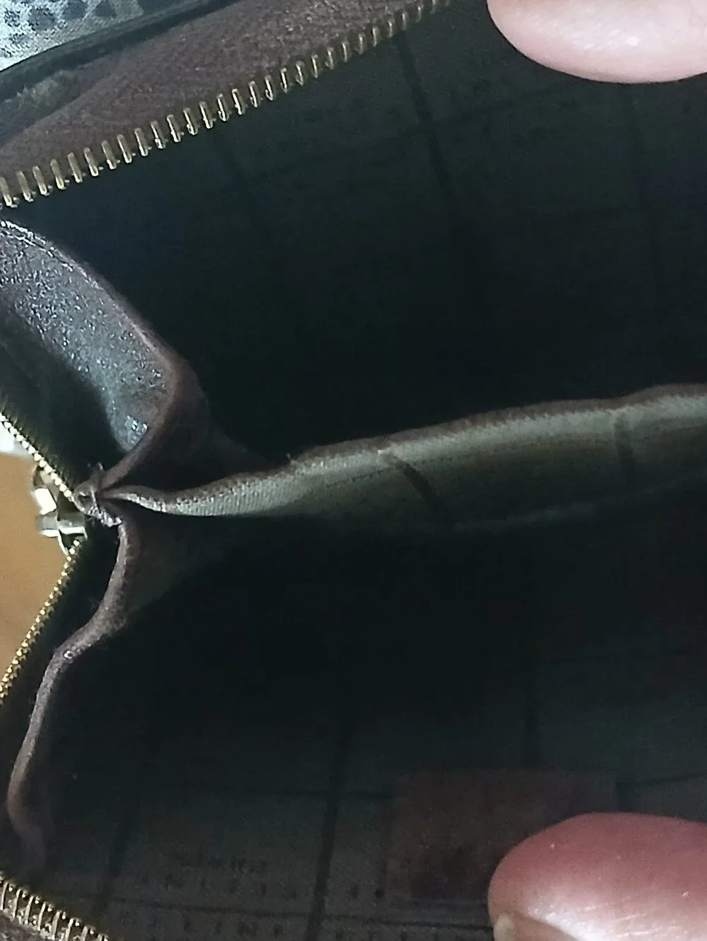 CELINE brown leather coin purse